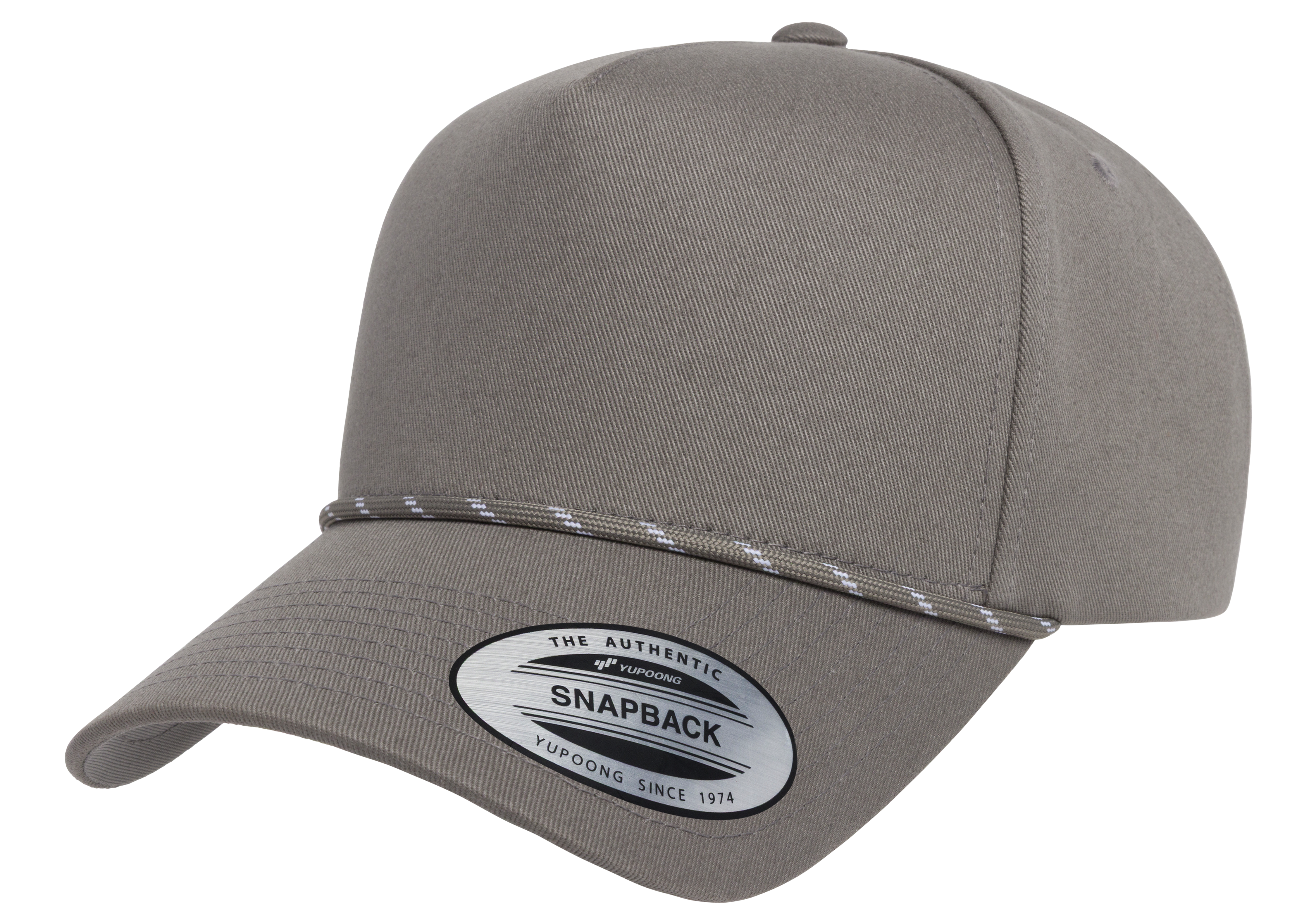 YP Classics® Retro Cotton Blend 5-Panel Snapback Cap with Braided
