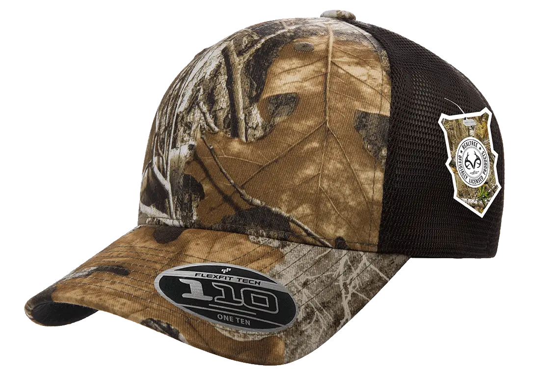 Flexfit 110 Mesh Realtree Camo Cappellino Da Baseball, Unisex, Marrone, Taglia Unica Con Chiusura Regolabile